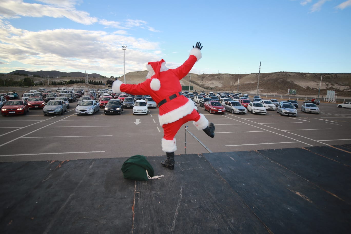 papá noel en Autocine