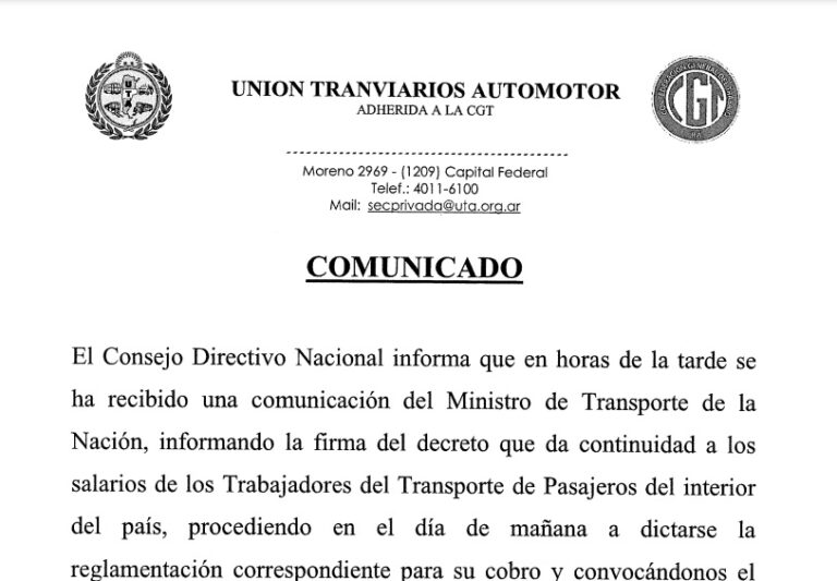 comunicado